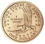 reverse: Sacagawea Golden Dollar