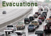 Cars Evacuating on Highway