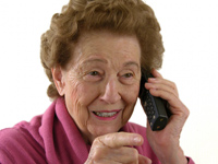 Woman Calling the Hotline