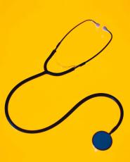 Photograph of a stethoscope