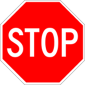 An illustration of a stop sign
