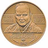 OBVERSE: 1991 General H. Norman Schwarzkopf medal