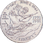 1991 World War II 50th anniversary commemorative dollar
