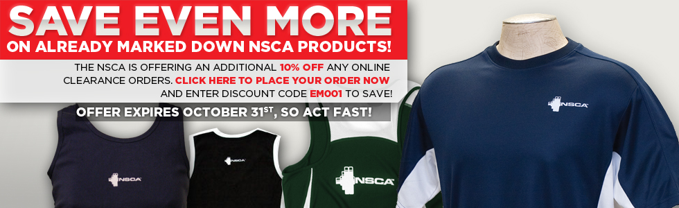 NSCA Store Clearance 2012
