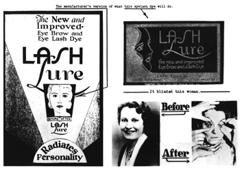 Bad Reaction to Cosmetics? Tell FDA - Lash Lure Historic Picture