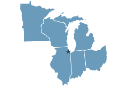 Region 5 covering Illinois, Indiana, Michigan, Minnesota, Ohio, Wisconsin