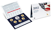 Image shows the 2012 United States Mint Annual Uncirculated Dollar Coin Set