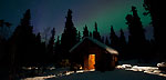 Photo of Savage Cabin and the northern lights