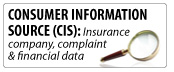 Consumer Information Source (CIS): Insurance company complaint & financial data