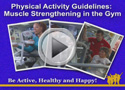 muscle strengthening at the gym