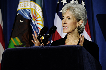 HHS Secretary Sebelius at the White House Tribal Nations Conference. Credit: Photo by Chris Smith – HHS Photographer.