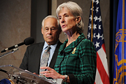 HHS Secretary Sebelius announces the Health Care Innovation Challenge. Credit: Photo by Chris Smith – HHS Photographer.