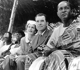 Vice President and Mrs. Nixon in Ghana, 1957