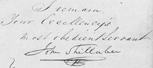 John Shillaber's signature