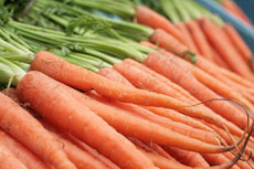 Una fotografía de zanahorias