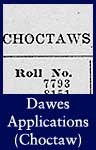 Dawes Applications (Choctaw) (ARC ID 300320)