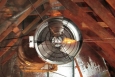 Whole house fan installed as part of a home retrofit project in California. | Photo courtesy of Lieko Earle, NREL.
