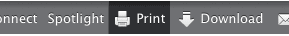 Toolbar Print Button