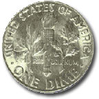 REVERSE: 1946 Roosevelt Dime