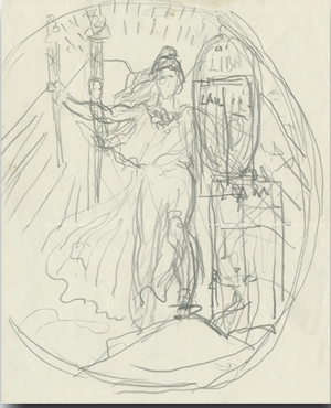 Augustus Saint-Gaudens Sketch