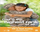 NRFC PSA Dad is the highest rank of all Military Dad and Daughter hugging