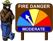 Fire danger - moderate