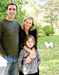 Lee and Bob Woodruff, with daughter Nora