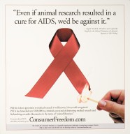 "Even if animal research resulted in a cure for AIDS, we'd be against it"