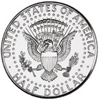 Fifty-Cent Coin (Half Dollar) reverse