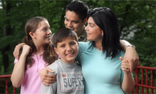 Image of family from spring Spanish language public service announcement