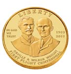 Gold First Flight Centennial Commemorative Coin design