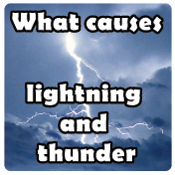 What causes lightning and thunder?
