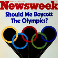 Newsweek Cover discussing the U.S. boycott of the 1980 Olympics