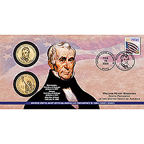 WILLIAM HENRY HARRISON $1 COIN COVER