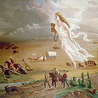 Illustration of "Manifest Destiny" ( John Gast, 1872)
