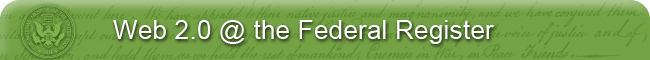 Web 2.0 at the Federal Register