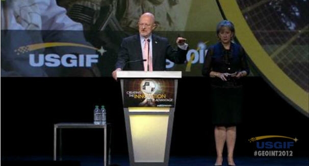 DNI Clapper addresses the 2012 GEOINT Symposium
