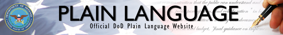 Official DoD Plain Language Website