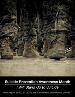 Suicide Prevention Awareness Month Image – I Will Stand Up to Suicide