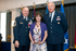 Lt. Gen. Harry Wyatt, Director of the Air National Guard, National Guard Bureau, Washington, D.C., presents the Chief of Staff of the Air Force award for exceptional public service to Monique Muncy, wife of Chief Master Sgt. Christopher E. Muncy, Command Chief Master Sergeant of the Air National Guard