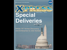 cover of 747 shuttle deliveries X-Press