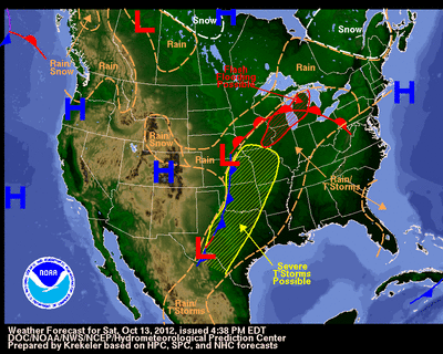 Forecast Weather Map - click to enlarge