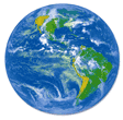 GOES 8 weather satellite image of the earth