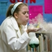 Student participating in a hands-on science activity during a KC Science, INC program.