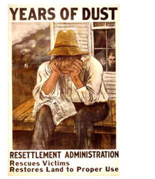 Poster portraying the Years of Dust