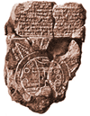 Babylonian world map on a tablet from 900 B.C.