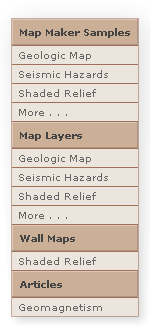Image of Geology right navigation table.