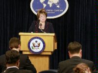 Date: 04/20/2010 Location: Washington D.C. Description: Ellen Tauscher, Under Secretary for Arms Control and International Security, briefs on the Obama administration's Nonproliferation Agenda at the Washington Foreign Press Center on April 20, 2010. - State Dept Image