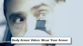 Still image linking to the Body Armor video for officers, requires flash