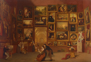 Image: Samuel F. B. Morse, Gallery of the Louvre, 1831–1833, oil on canvas, Terra Foundation for American Art, Chicago, Daniel J. Terra Collection